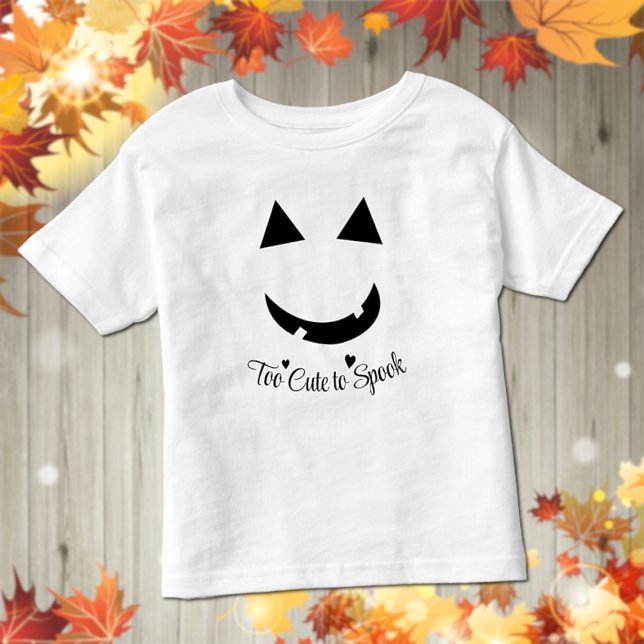 Cute Halloween Pumpkin Smile Småbarn T-Shirt (Skapare uppladdad)