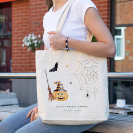 Cute Halloween Pumpkin Spindelnät Möhippa Tygkasse