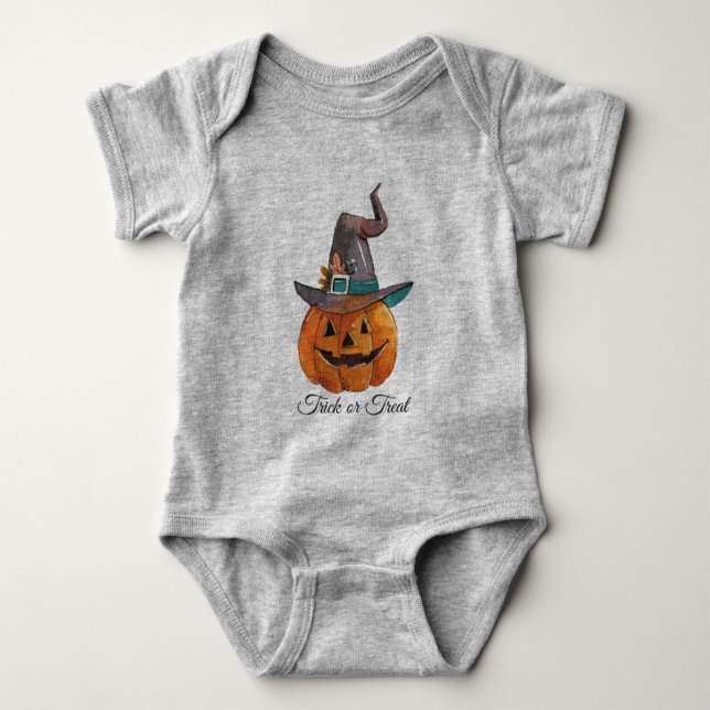 Cute Halloween Pumpkin Witch | Shirt T (Framsida)