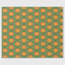 Cute Halloween Pumpkin Wrapping Papper