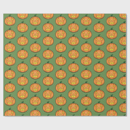 Cute Halloween Pumpkin Wrapping Papper Presentpapper