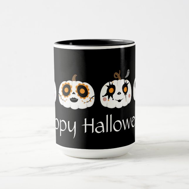 Cute Halloween Pumpkins Mugg (Center)