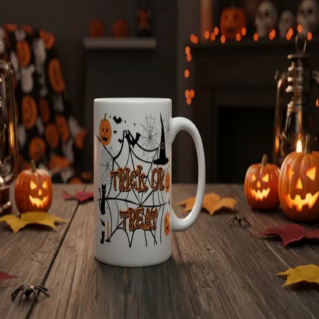 Cute Halloween Pumpkins Mugg (Skapare uppladdad)