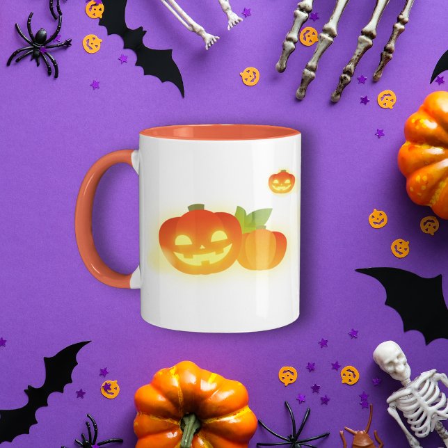 Cute Halloween Pumpkins Mugg (Skapare uppladdad)