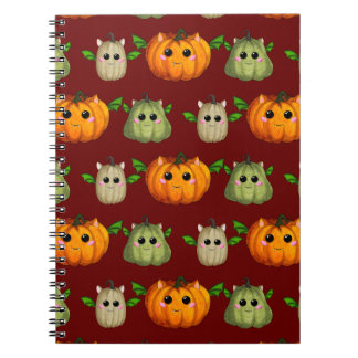 Cute Halloween pumpor Anteckningsbok