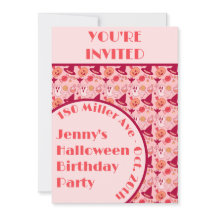 Cute Halloween Rosa Gires Födelsedagsfest