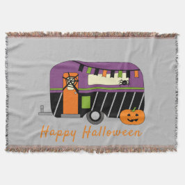 Cute Halloween RV Camper-Anpassade Filt