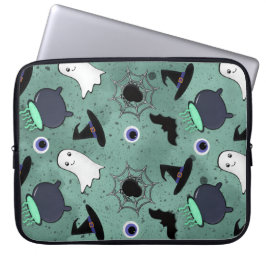 Cute Halloween Seamless Mönster Laptop Fodral