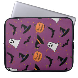 Cute Halloween Seamless Mönster Laptop Fodral
