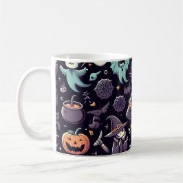 Cute Halloween Seamless Mönster Mugg