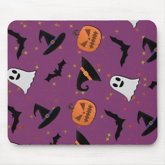 Cute Halloween Seamless Mönster Musmatta (Framsidan)