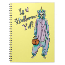 Cute Halloween Skeleton bärbar dator Anteckningsbok