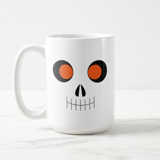Cute Halloween Skeleton Coffee Mugg (Vänster)