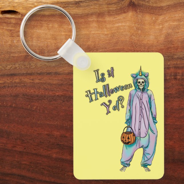 Cute Halloween Skeleton Keychain Nyckelring (Framsida)