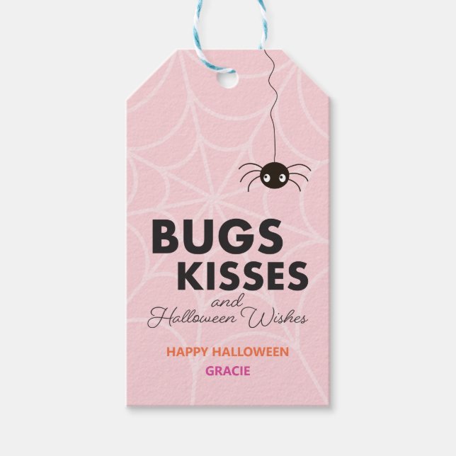 Cute Halloween Spider Gift | ROSA Presentetikett (Framsidan)