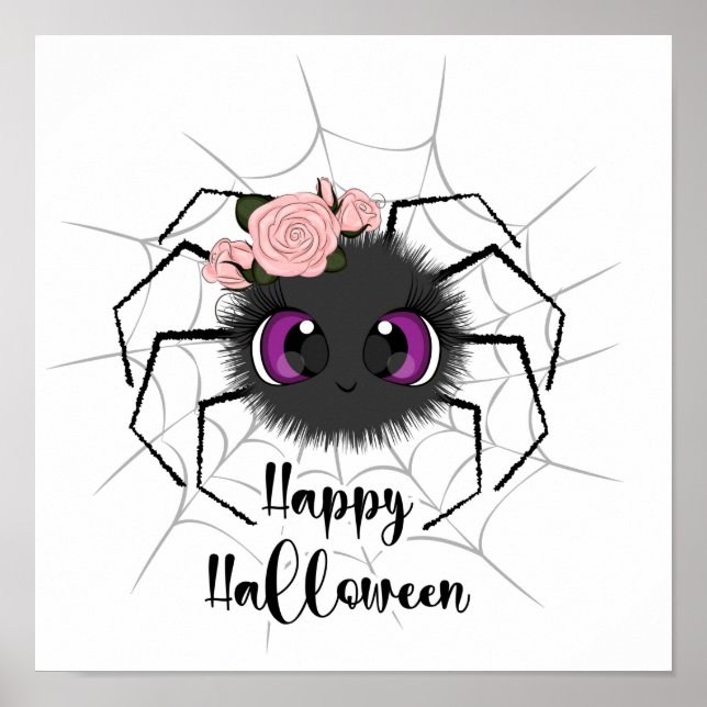 Cute Halloween Spider Poster (Framsidan)