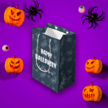 Cute Halloween-spindelnät på grått, anpassningsbar