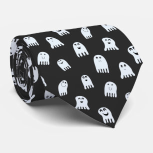 Cute Halloween Spöken in White & Charcol Black Slips