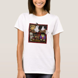 Cute Halloween Spöken Mummy Frankenstein T Shirt