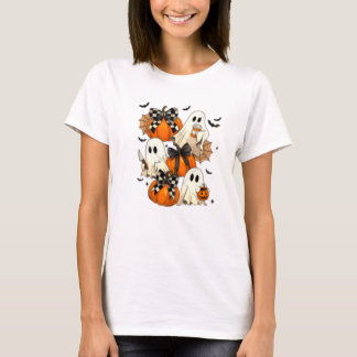 Cute Halloween Spöken och Pumpkins T-Shirt