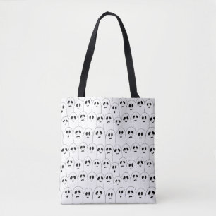 Cute Halloween Spöken Patterned Trick eller Behand Tygkasse