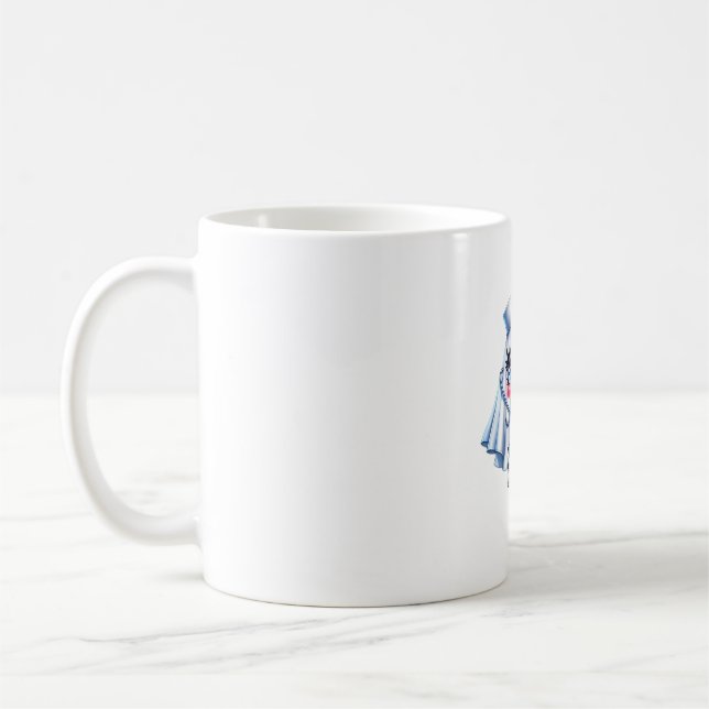Cute Halloween-spöket i en sjuksköterskas uniform  Kaffemugg (Vänster)