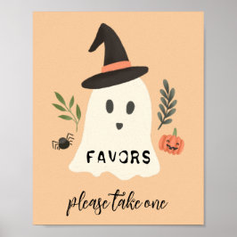 Cute Halloween Spooktacular Bus eller godis-favori Poster