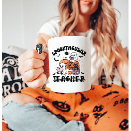 Cute Halloween Spooktacular Teacher Kaffemugg