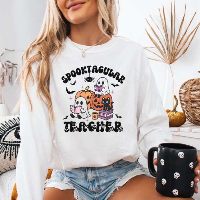 Cute Halloween Spooktacular Teacher T Shirt (Skapare uppladdad)