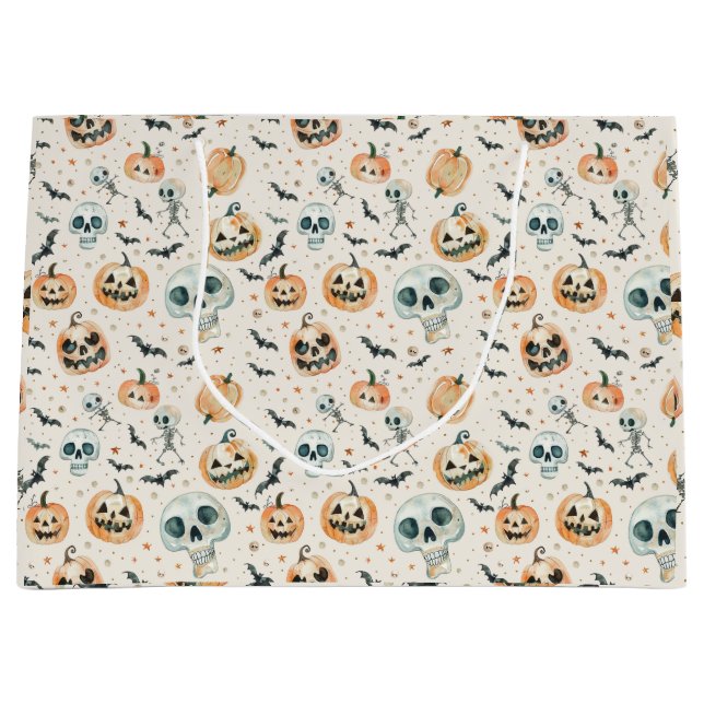 Cute Halloween Spooky Ghost Skull Fladdermus (Framsidan)