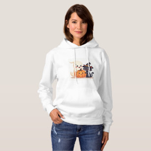 "Cute Halloween Squad Kawaii Ghost & Pumpkin T Shirt