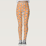 Cute Halloween Sugar Skull Leggings<br><div class="desc">Cute Halloween-sockerskalle med blommor och hjärta dekorerar dessa baljväxter. Underbar för din Halloween-kostym. Designad av Blackberry Boulevard.</div>