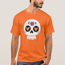 Cute Halloween Sugar Skull T Shirt