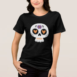 Cute Halloween Sugar Skull T Shirt
