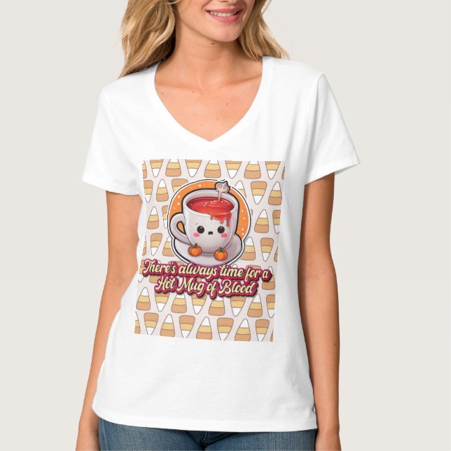 Cute Halloween! 👻 T Shirt (Framsida)