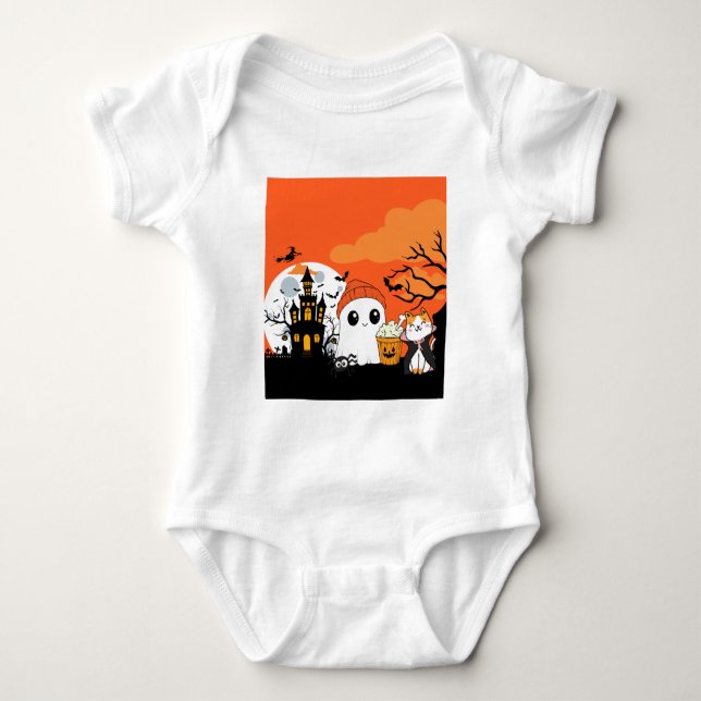 Cute Halloween! 👻 T Shirt (Framsida)