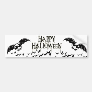 Cute Halloween Tecknad Fladdermus Bildekal