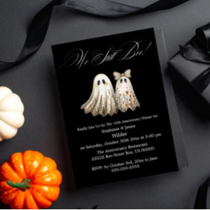 Cute Halloween Themar Bröllop-årsdag Inbjudningar