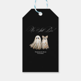 Cute Halloween-Thned Bröllop-årsdagen Presentetikett