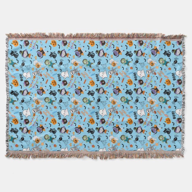 Cute Halloween Throw Blanket Filt (Framsidan)