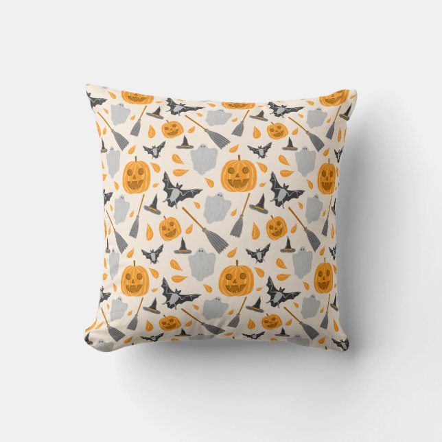 Cute Halloween Throw Pillow Kudde (Framsida)