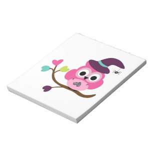 Cute Halloween Uggla Anteckningsblock