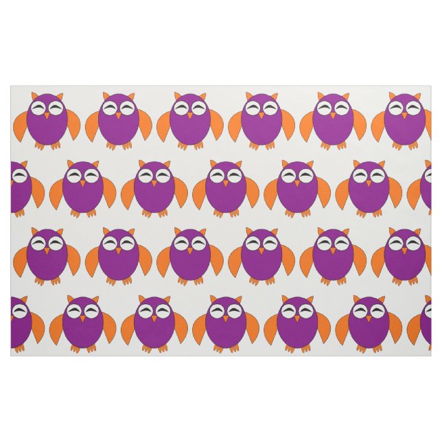 Cute Halloween Uggla Craft Fabric Tyg (Fat Quarter)