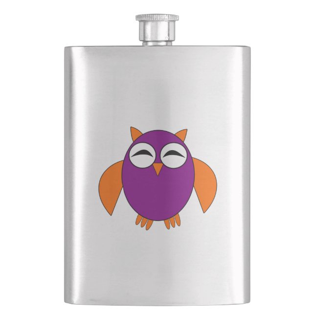 Cute Halloween Uggla Flasks Fickplunta (Framsidan)