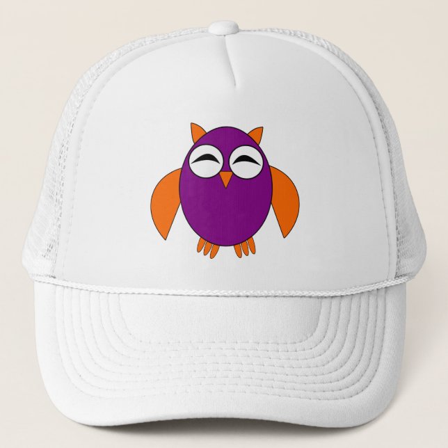 Cute Halloween Uggla Hat Truckerkeps (Framsida)