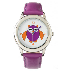 Cute Halloween Uggla Kids Watch med nummer Armbandsur