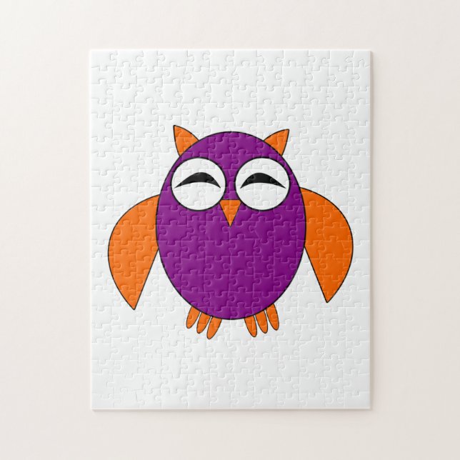 Cute Halloween Uggla Puzzle Pussel (Vertikal)
