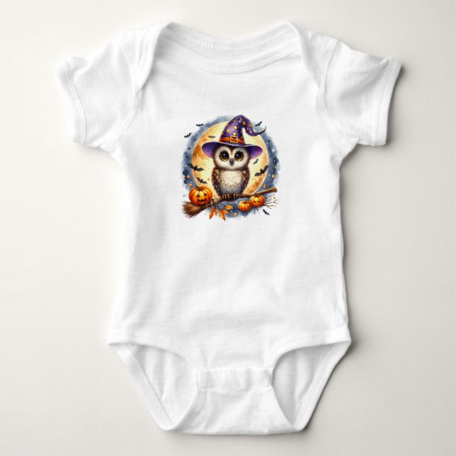Cute Halloween Uggla T Shirt (Framsida)