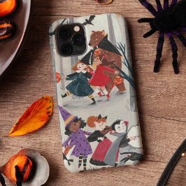 Cute Halloween-ungar är ett trick och behandlar pa