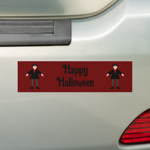 Cute Halloween Vampire Anpassningsbar Bildekal